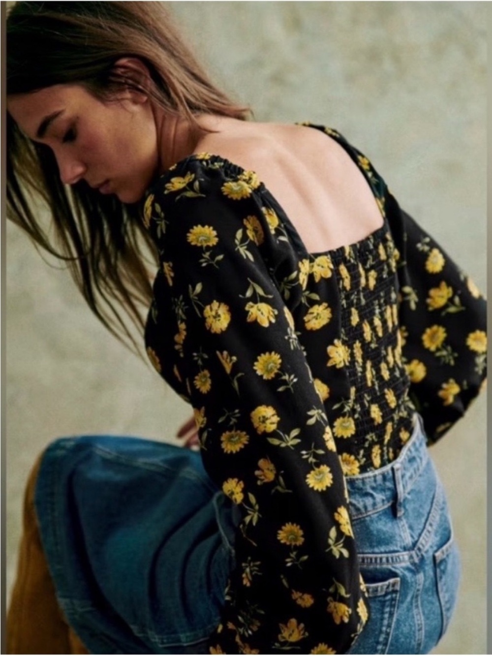 Sezane Annelise Floral Blouse Top 38 - Picture 2 of 9